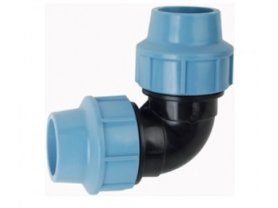 PE Koleno 90° 32 mm - svěrná spojka na polyetylen